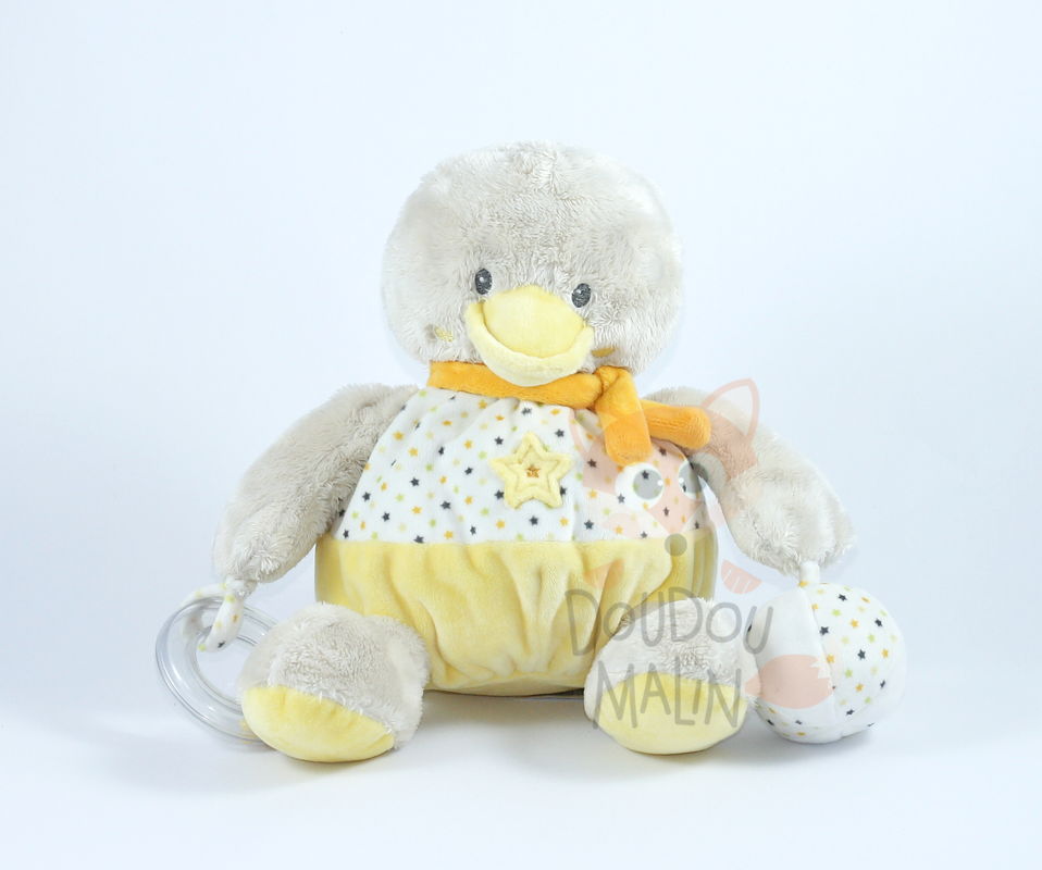  activity toy yellow duck white star 